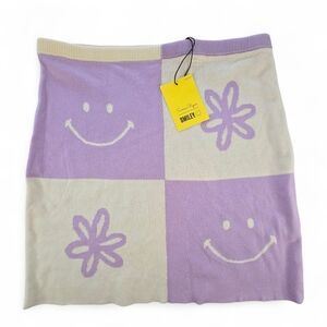 NWT Samii Ryan x Smiley Patchwork Knit Skirt |  Women Size Large